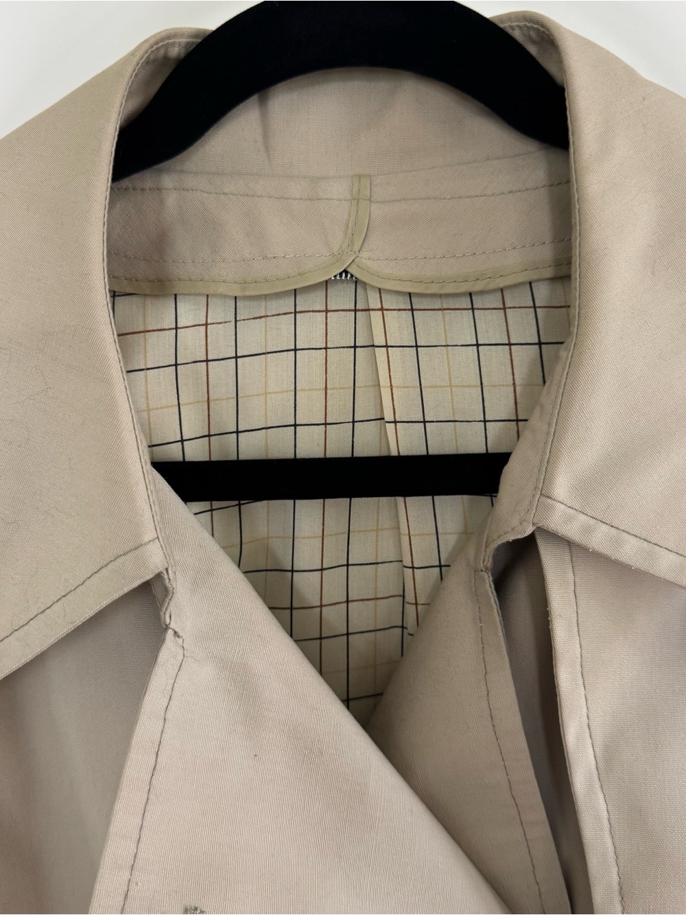 Vintage London Fog Light Beige Trench Coat size 16/XL - Picture 3 of 10